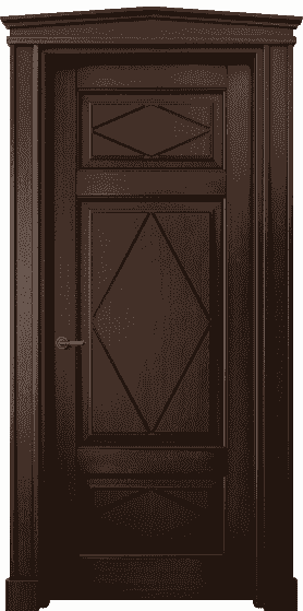 Дверь межкомнатная 6347 БТП. Цвет Бук тёмный с патиной. Материал Массив бука с патиной. Коллекция Toscana Rombo. Картинка.