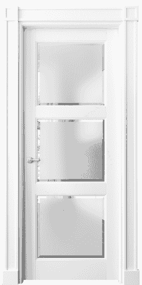 Дверь межкомнатная 6310 ББЛ САТ-Ф. Цвет Бук белоснежный. Материал Массив бука эмаль. Коллекция Toscana Plano. Картинка.