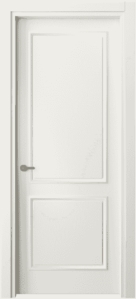 Дверь межкомнатная 8121 МЖМ . Цвет Матовый жемчужный. Материал Гладкая эмаль. Коллекция Paris. Картинка.