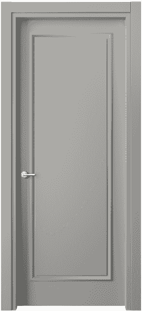 Дверь межкомнатная 8101 МНСР. Цвет Матовый нейтральный серый. Материал Гладкая эмаль. Коллекция Paris. Картинка.