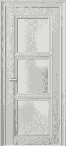 Дверь межкомнатная 2504 СШ Серый шёлк САТ. Цвет Серый шёлк. Материал Ciplex ламинатин. Коллекция Centro. Картинка.