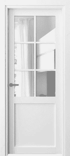 Дверь межкомнатная 2126 БШ ПРОЗ. Цвет Белый шёлк. Материал Ciplex ламинатин. Коллекция Neo. Картинка.