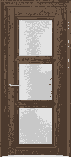 Дверь межкомнатная 2504 ШОЯ САТ. Цвет Шоколадный ясень. Материал Ciplex ламинатин. Коллекция Centro. Картинка.