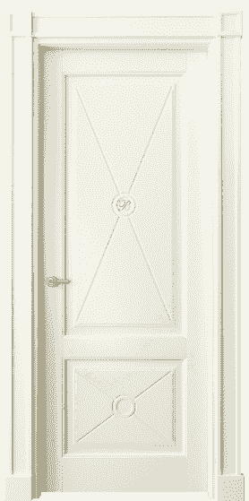 Дверь межкомнатная 6363 МБМ. Цвет Бук молочно-белый. Материал Массив бука эмаль. Коллекция Toscana Litera. Картинка.