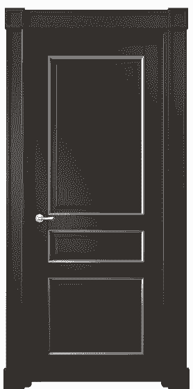 Дверь межкомнатная 6305 БАНС. Цвет Бук антрацит с серебром. Материал  Массив бука эмаль с патиной. Коллекция Toscana Plano. Картинка.