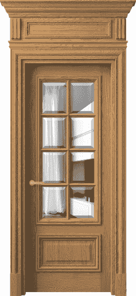 Дверь межкомнатная 7316 ДПШ.М ДВ ЗЕР Ф. Цвет Дуб пшеничный матовый. Материал Массив дуба матовый. Коллекция Antique. Картинка.